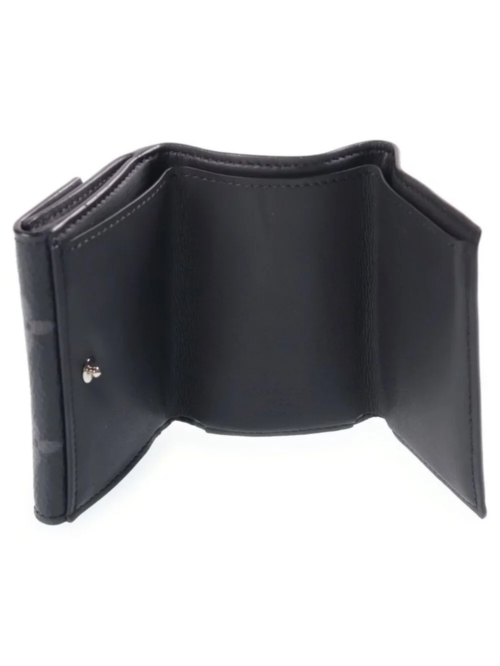 Louis Vuitton Monogram Eclipse Discovery Compact Wallet Mini Trifold Coin Purse